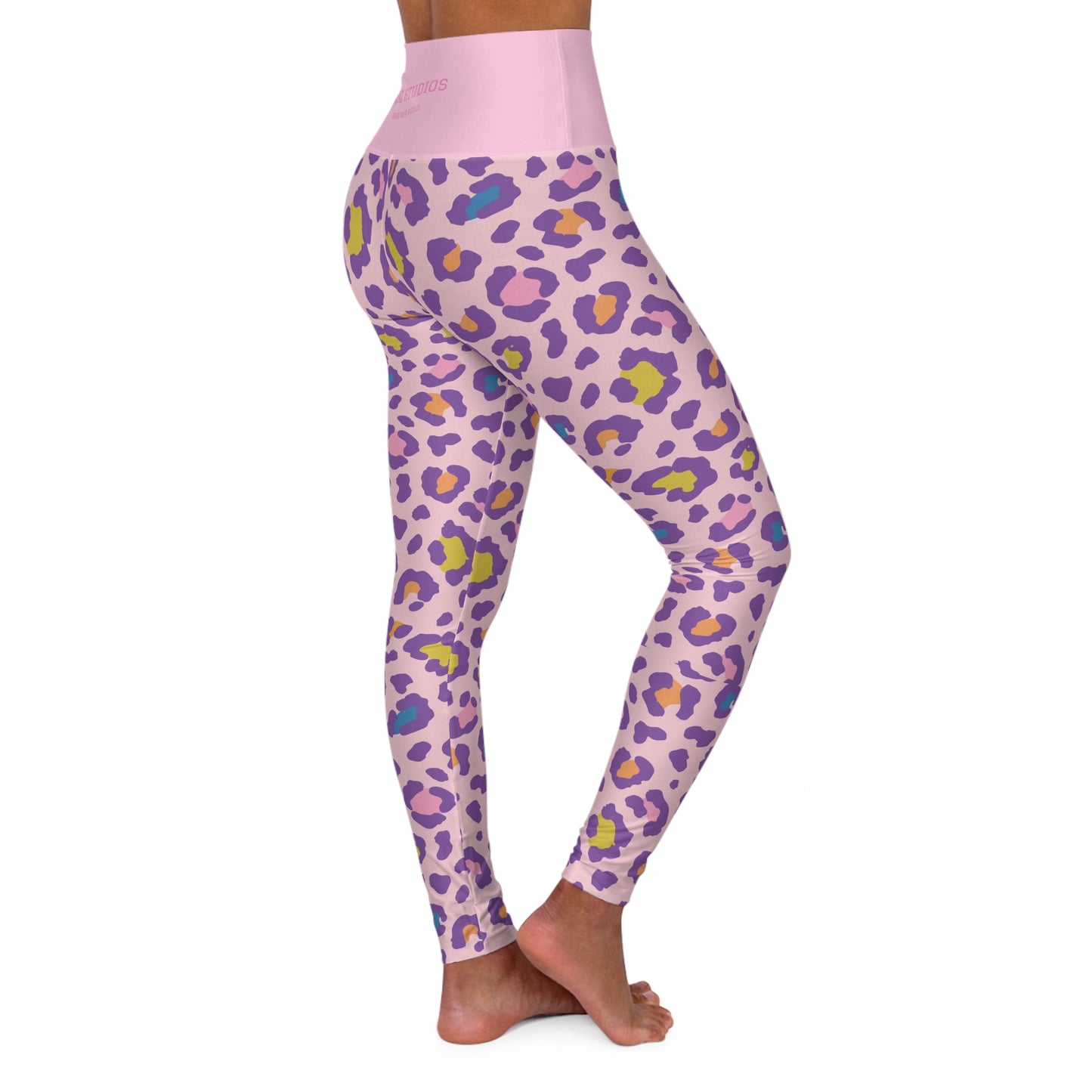 Pink Cheetah Print Studio Active Leggings