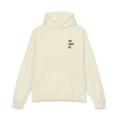 Relaxed Hoodie — Minimal Black Hoodie with Small Red 'Good Vibes Only' Chest Text