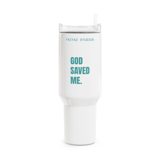 God Saved Me 40oz Faith Tumbler
