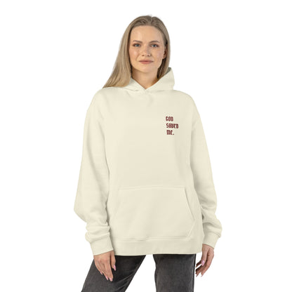 Relaxed Hoodie — Minimal Black Hoodie with Small Red 'Good Vibes Only' Chest Text