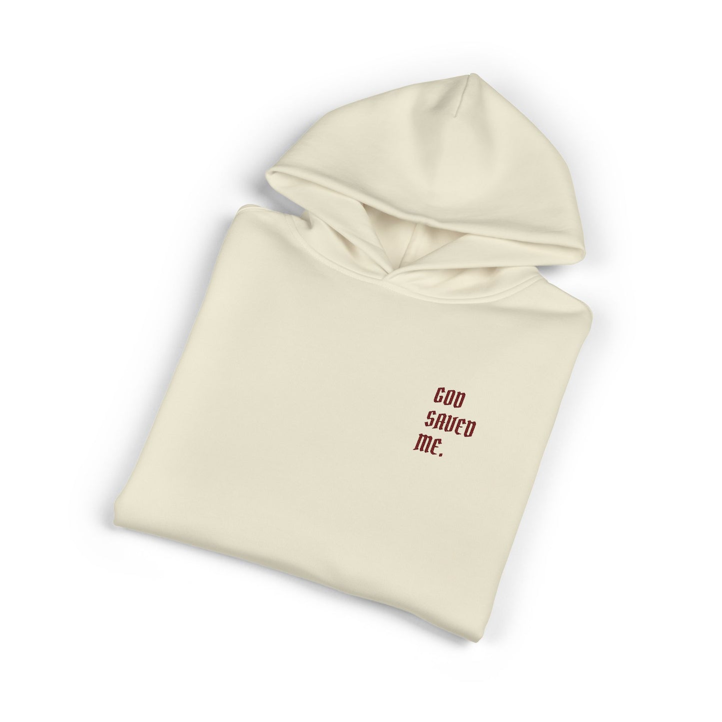 Relaxed Hoodie — Minimal Black Hoodie with Small Red 'Good Vibes Only' Chest Text