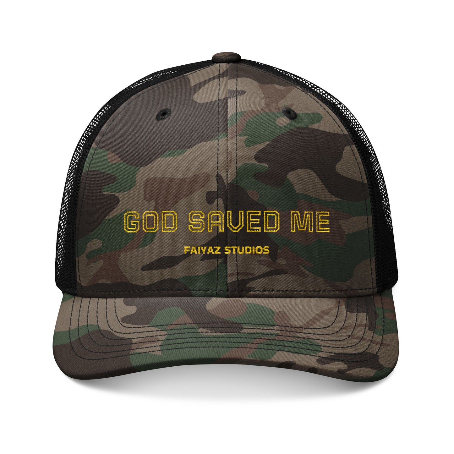 SAVED Camouflage Trucker Hat